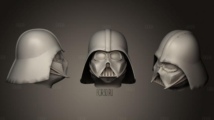 Darth Vader helmet stl model for CNC